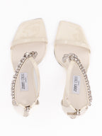 White Patent Leather Verity 100mm Sandals