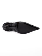 Black Mesh Satin Crystal Ixia 95 Pumps