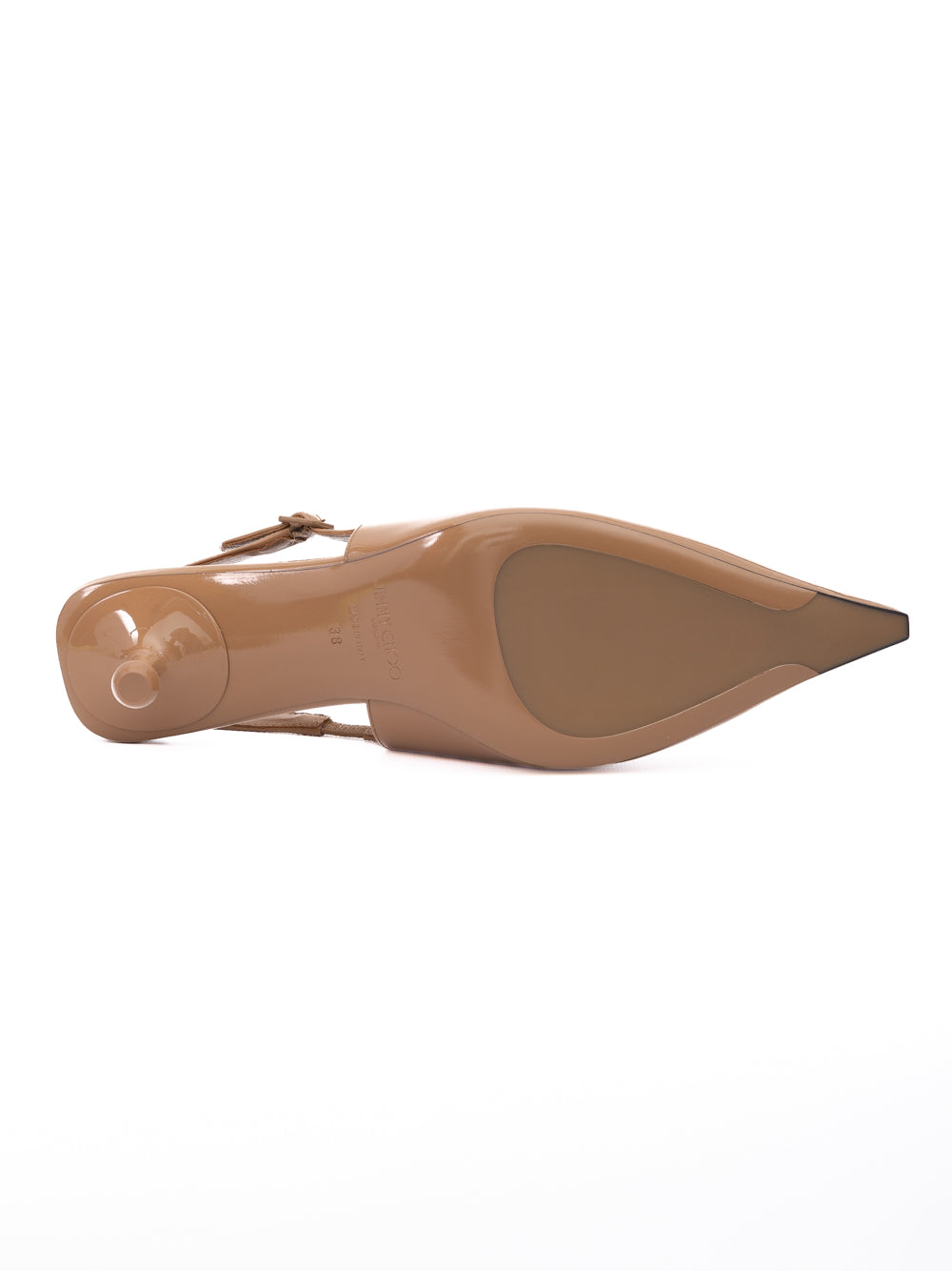 Powder Pink Patent Leather Amel 50 Slingback Pumps