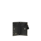 Garnet Calfskin Rockstud Card Holder