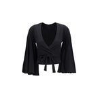 Paysan Wrap Top in Cotton Poplin