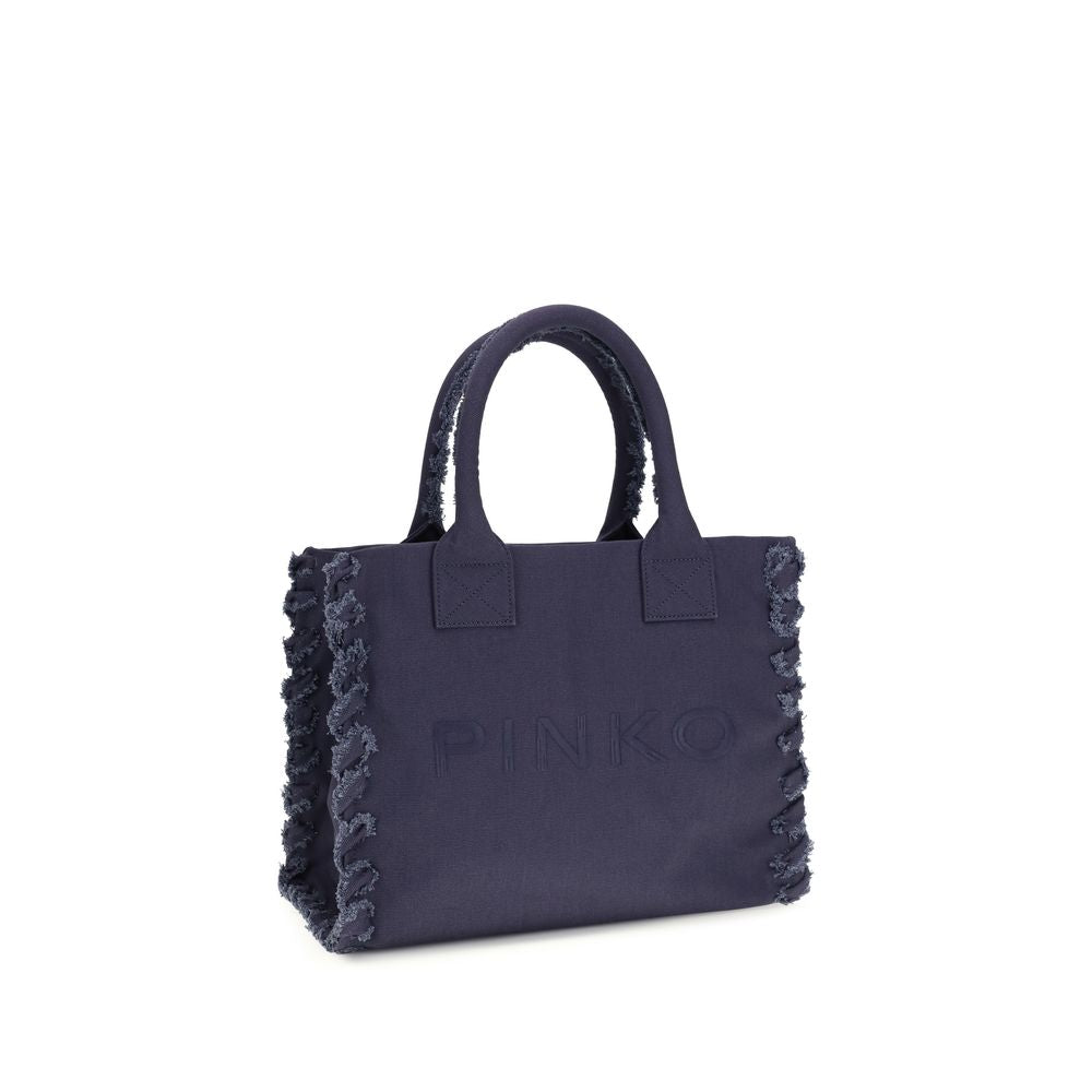 Blue Cotton Tote Bag
