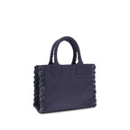 Blue Cotton Tote Bag