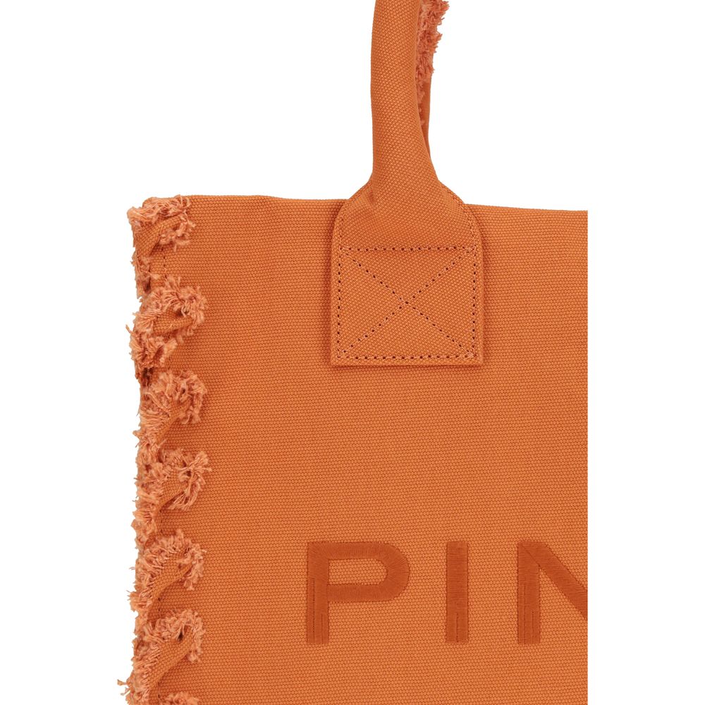 Orange Cotton Tote Bag