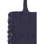 Blue Cotton Tote Bag