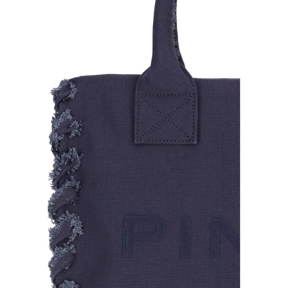 Blue Cotton Tote Bag