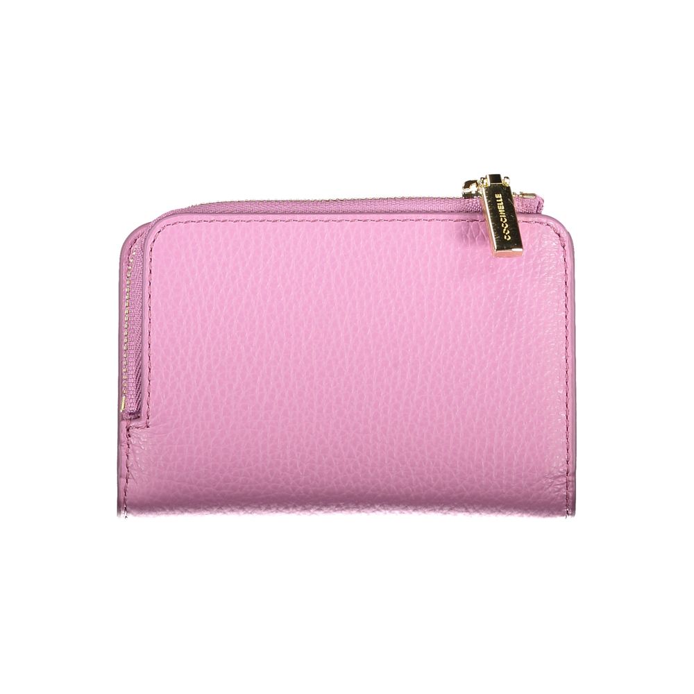 Purple Leather Metallic Soft Wallet