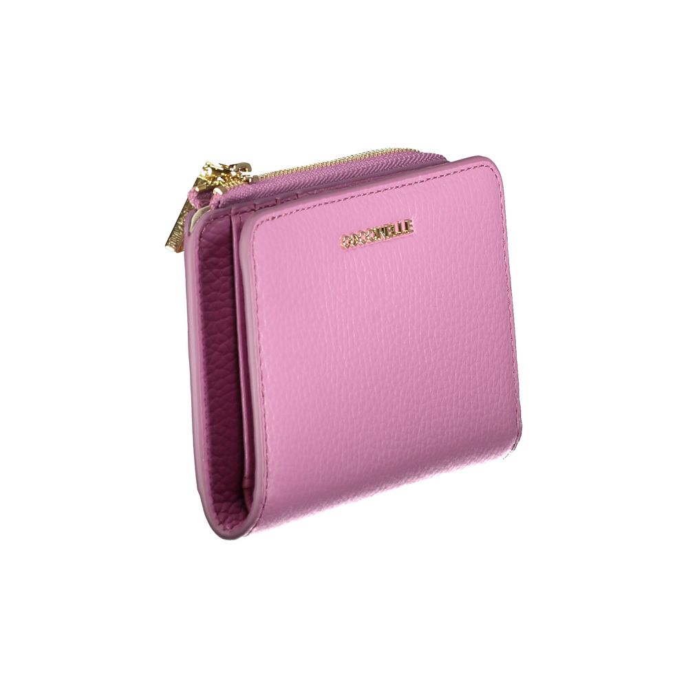 Purple Leather Metallic Soft Wallet