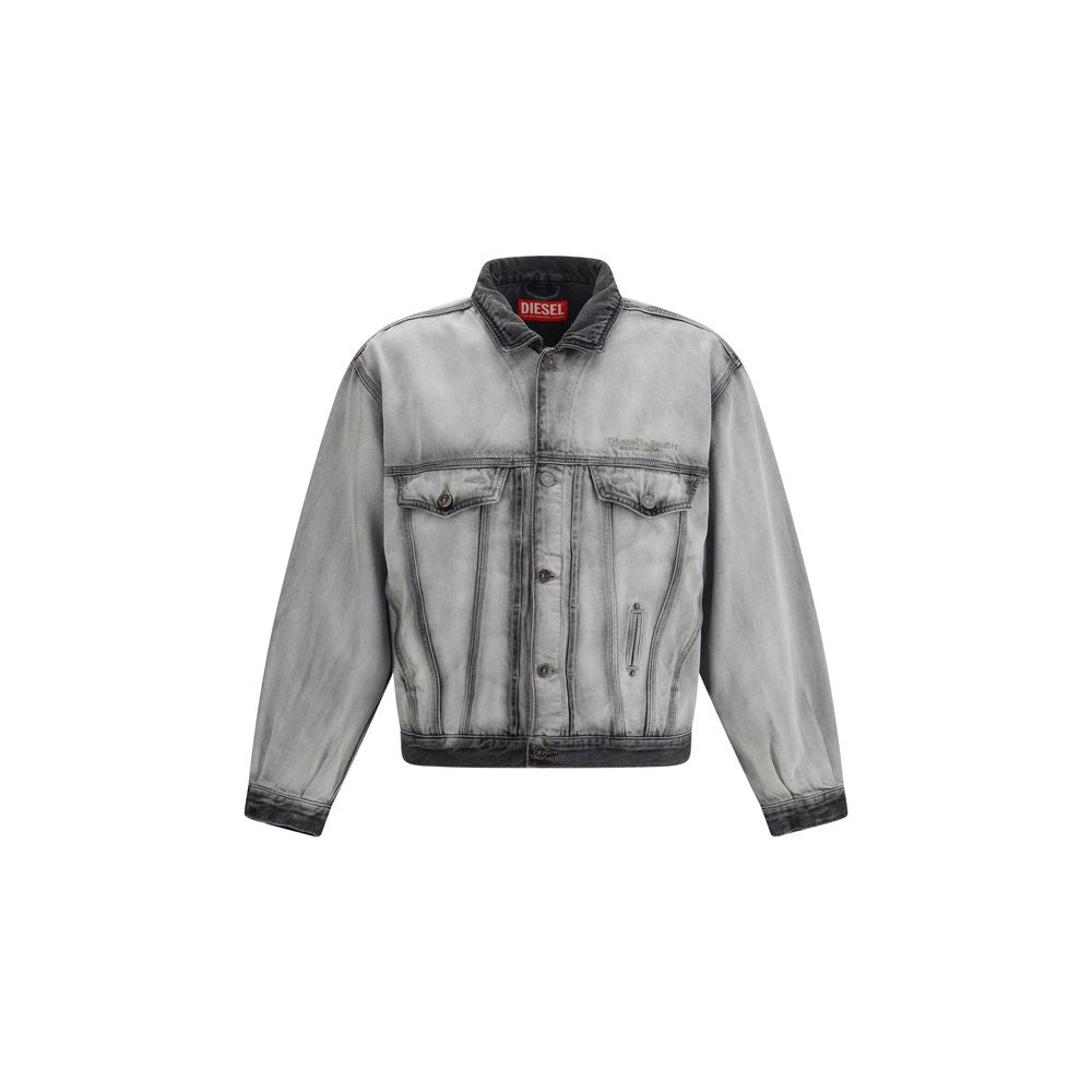 D-Denver Denim Jacket with Tonal Stitching