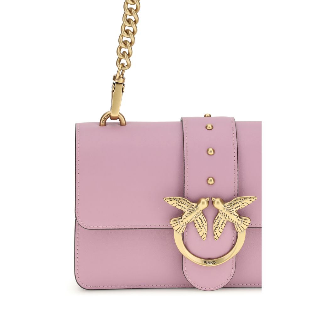 Small Love One Shoulder Bag In Multicolor Calf Leather