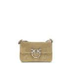 Beige Love One Slouchy Mini Shoulder Bag