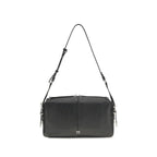 Black Calf Keeper Medium Shoulder Bag