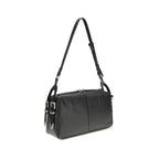 Black Calf Keeper Medium Shoulder Bag
