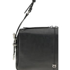 Black Calf Keeper Medium Shoulder Bag