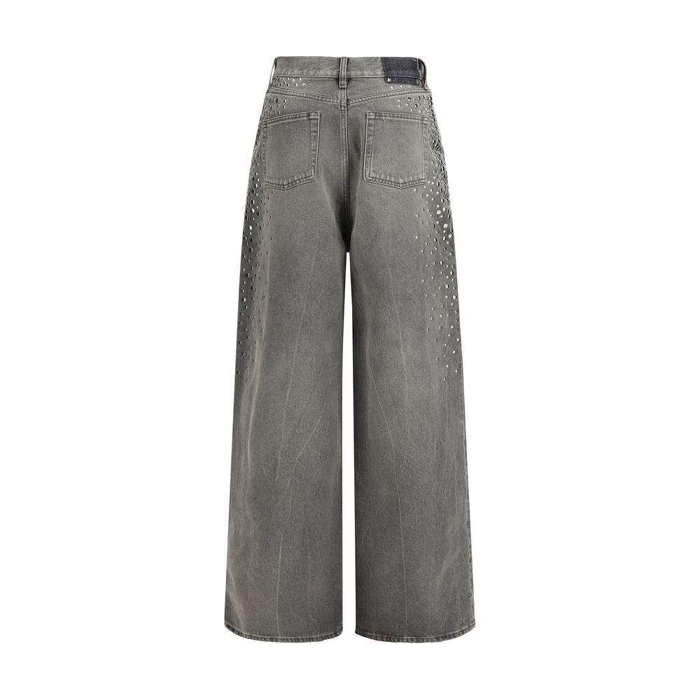Gray Cotton Melody Jeans