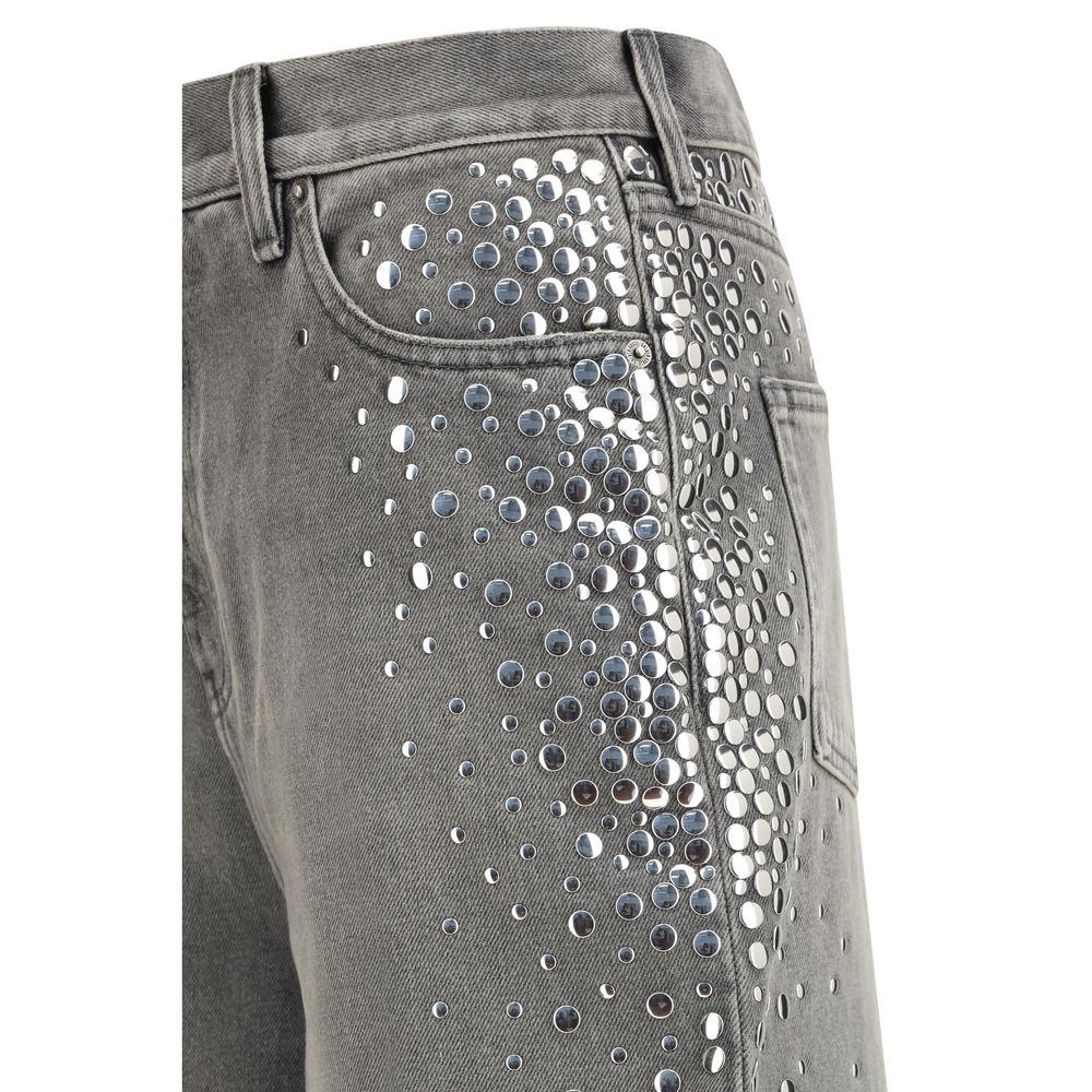 Gray Cotton Melody Jeans