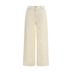 Relaxed Fit Wide-Leg Cotton Denim Jeans