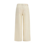 Relaxed Fit Wide-Leg Cotton Denim Jeans