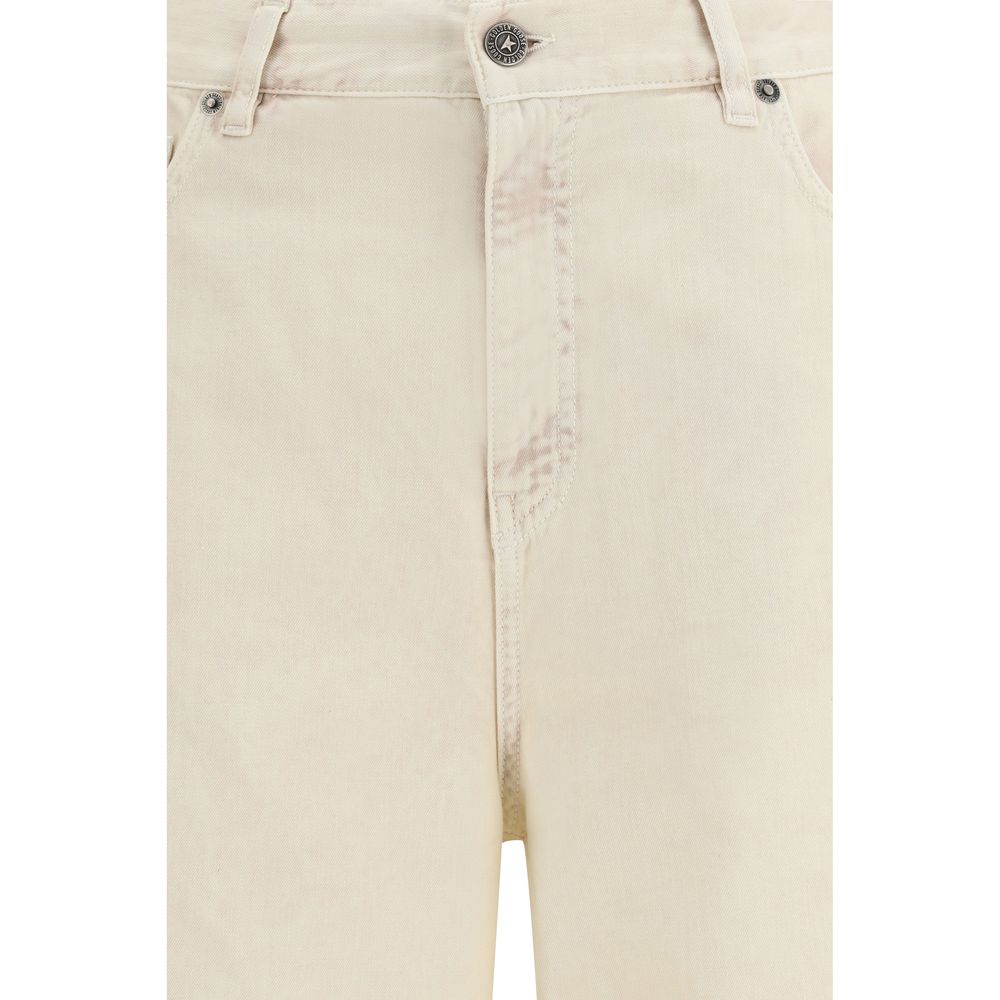Relaxed Fit Wide-Leg Cotton Denim Jeans