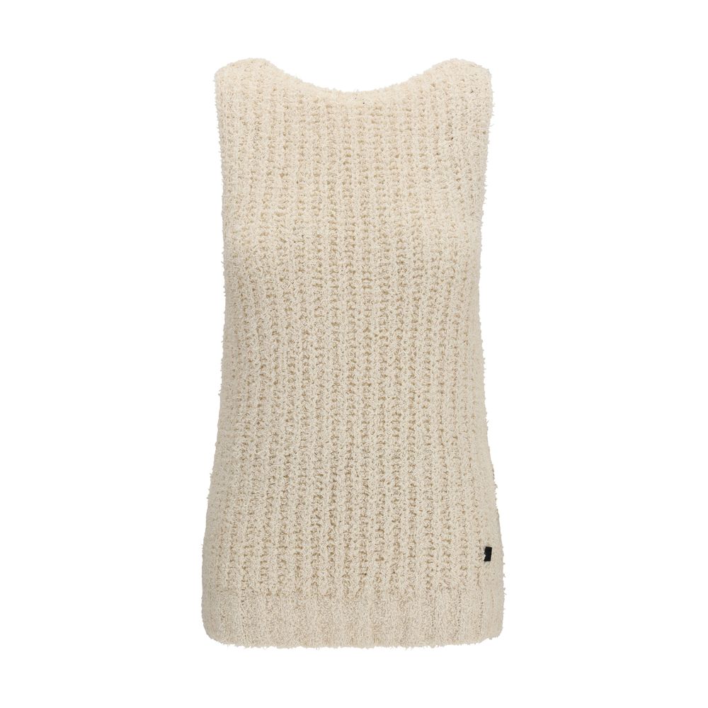 Beige Cotton Vest