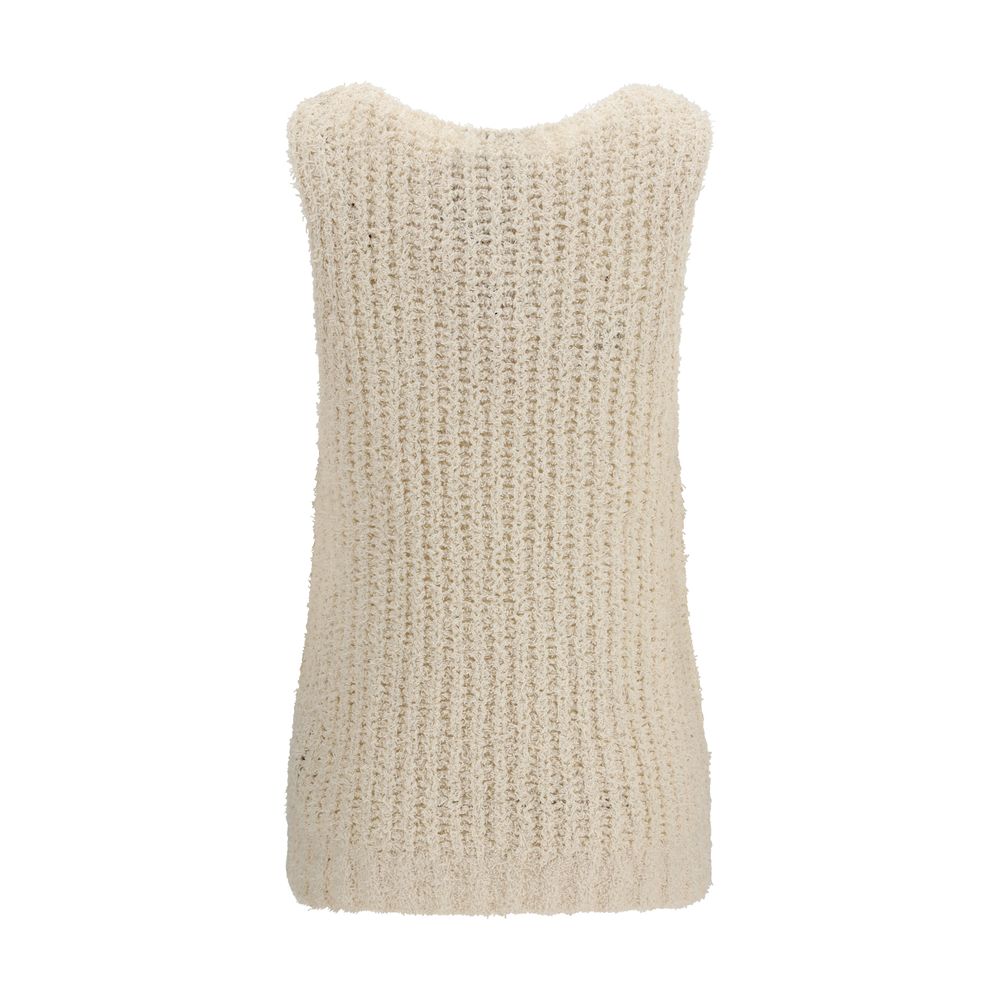 Beige Cotton Vest