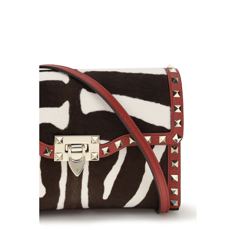 Zebra-Print Pony Skin Shoulder Bag