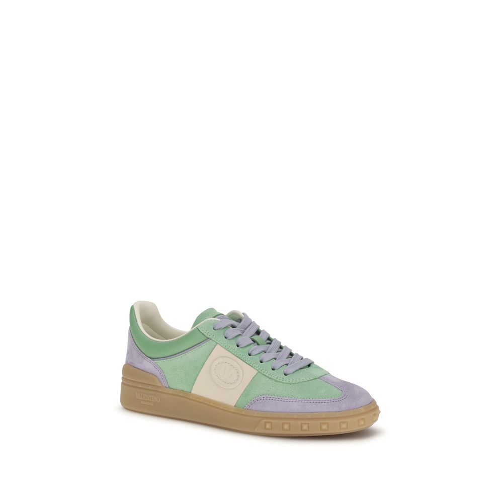 Upvillage Multicolor Calf Leather Low Top Sneakers