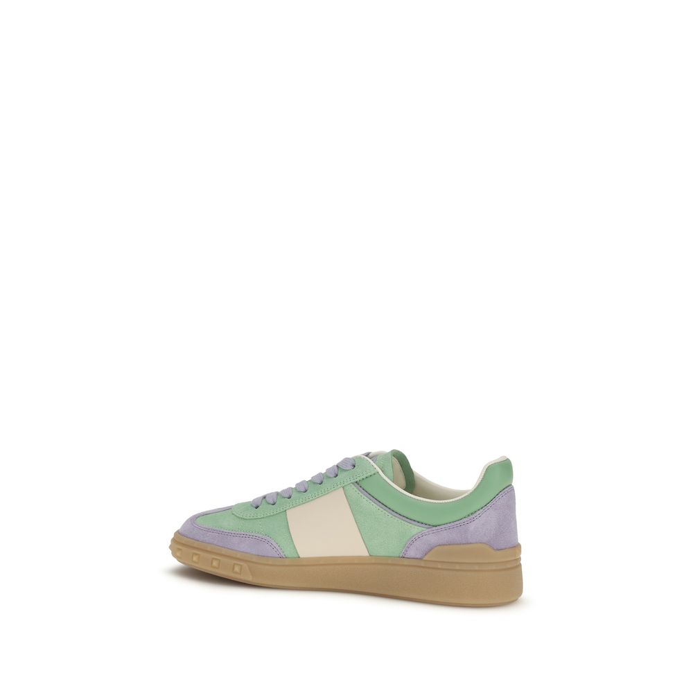 Upvillage Multicolor Calf Leather Low Top Sneakers
