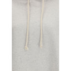 Star Grey Mélange Cotton Cropped Hoodie