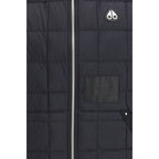 Black Nylon Sleveless Jacket