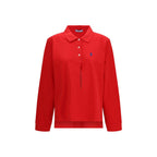 Multicolor Cotton Piqué Long Sleeve Polo