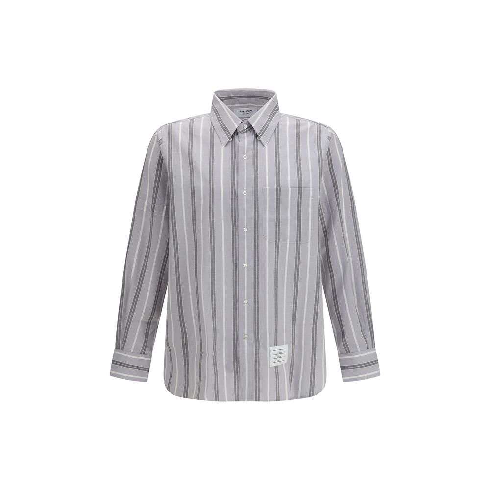 Madras Striped Armband Cotton Shirt
