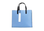 Mini Blue Heaven Colorblock Leather Tote Crossbody Bag