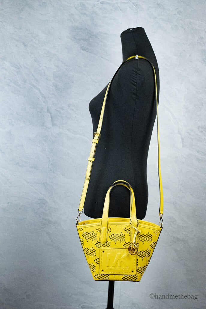 Small Daffodil Vegan Leather 2-In-1 Zip Tote Messenger Bag