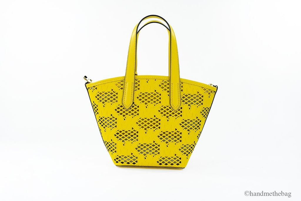 Small Daffodil Vegan Leather 2-In-1 Zip Tote Messenger Bag