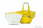 Small Daffodil Vegan Leather 2-In-1 Zip Tote Messenger Bag