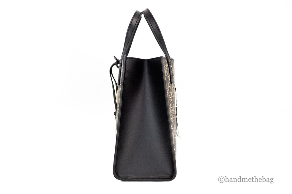 Mini Signet Printed Leather Crossbody Tote
