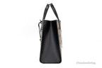 Mini Signet Printed Leather Crossbody Tote