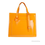 Mini Grind Scorched Patent Leather Crossbody Tote Bag