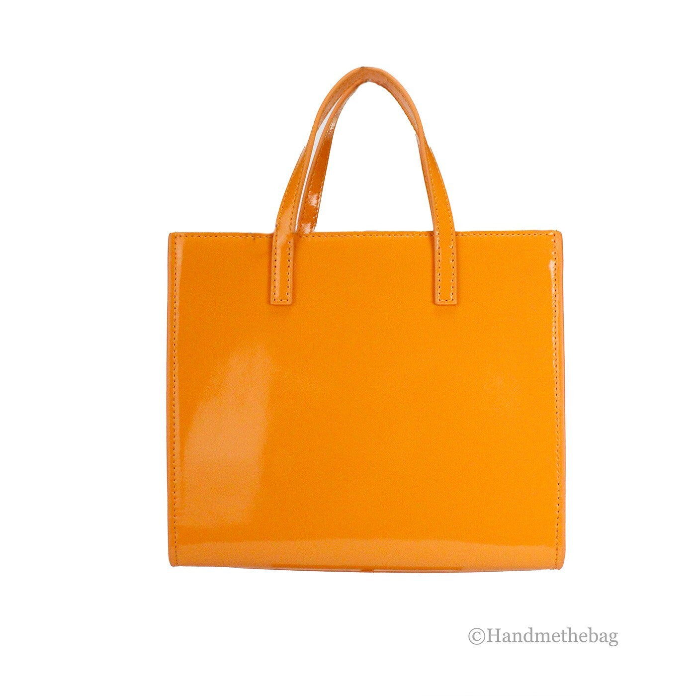 Mini Grind Scorched Patent Leather Crossbody Tote Bag