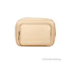 Small Branded Grainy Leather Camera Crossbody Bag