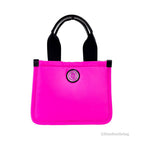 Small Neon Fuchsia Nylon Convertible Tote