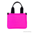 Small Neon Fuchsia Nylon Convertible Tote