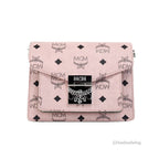 Signature Patricia Leather Mini Flap Lock Crossbody Bag