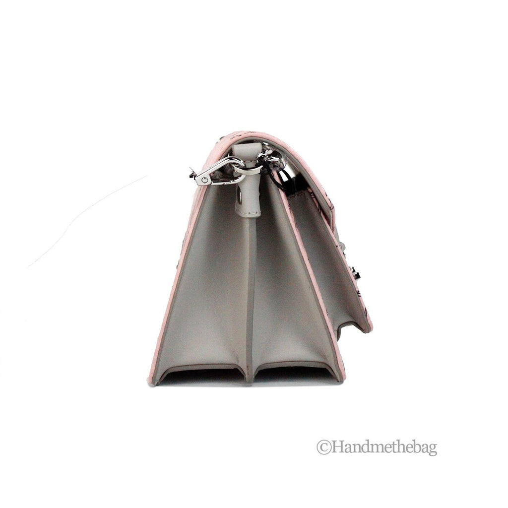 Signature Patricia Leather Mini Flap Lock Crossbody Bag