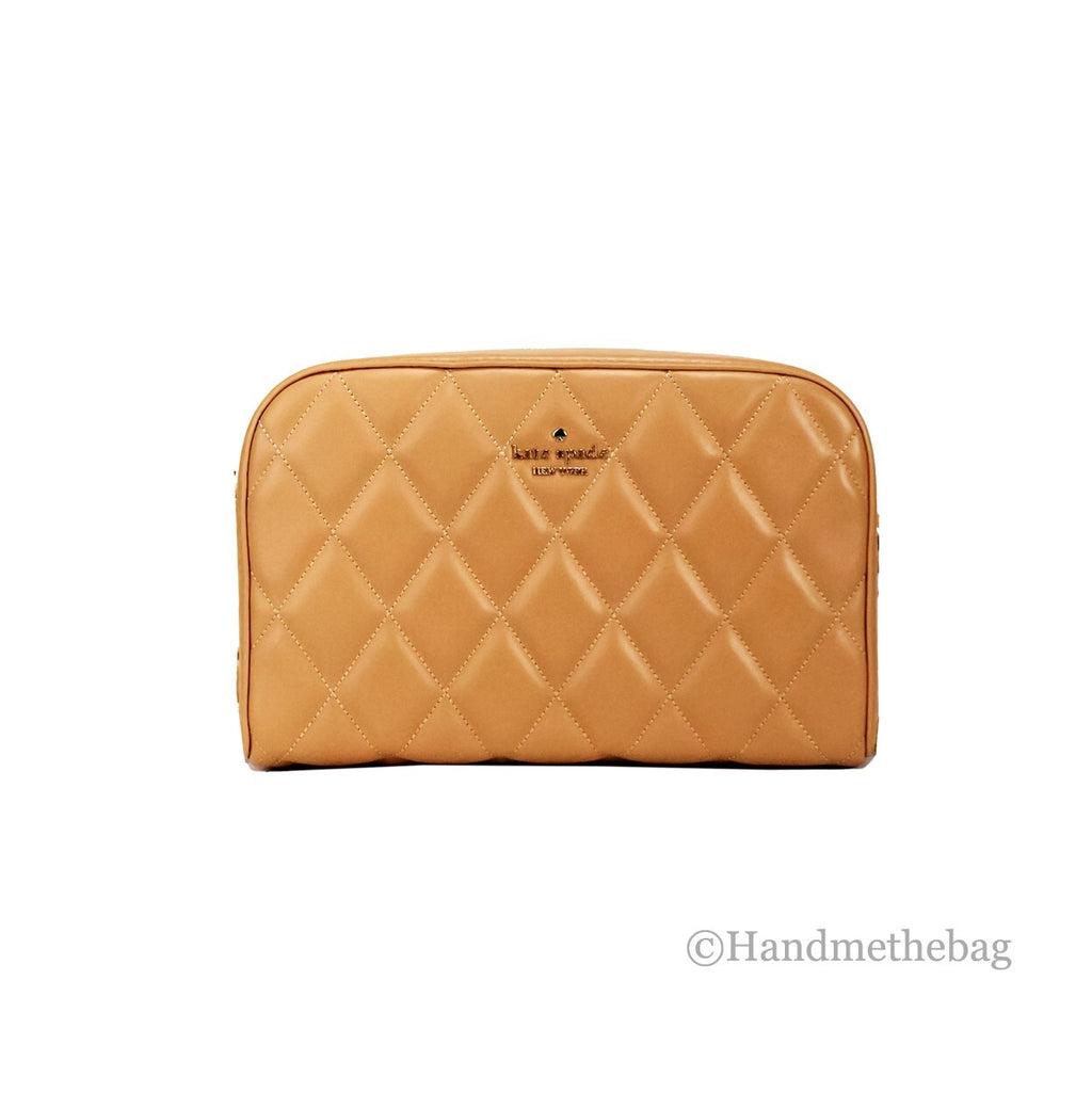 Mini Tiramisu Quilted Smooth Leather Camera Crossbody Bag