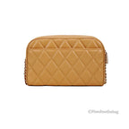 Mini Tiramisu Quilted Smooth Leather Camera Crossbody Bag
