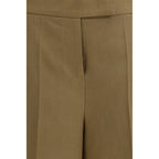 Linen High-Waist Bermuda Shorts