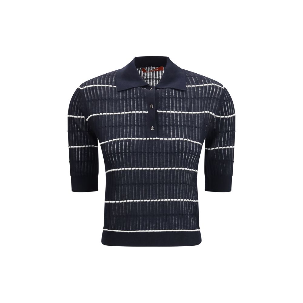 Silk And Wool Polo Gallo