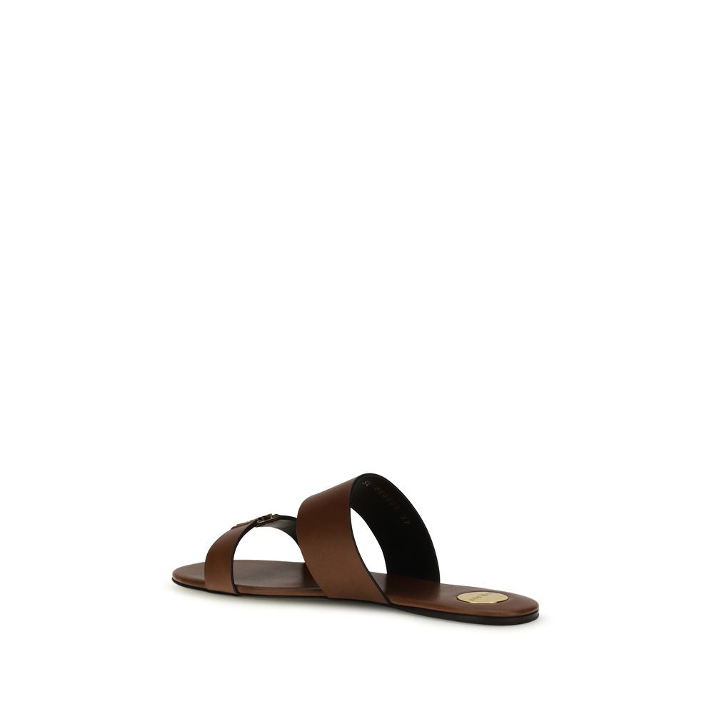 Calfskin Ibiza Flat Sandals
